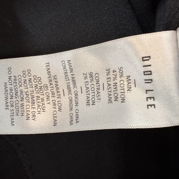 NWT Dion Lee Black Contour Stitch Mini Skirt Knit Mixed Media Size US 6 Goth - Picture 11 of 11